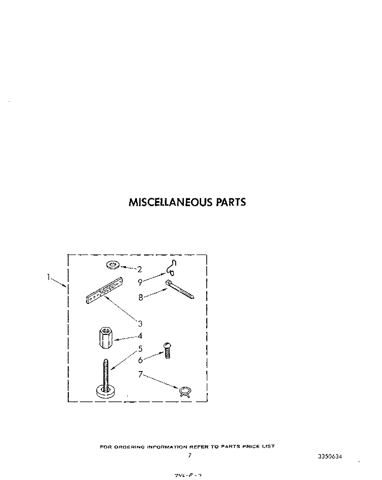 MISCELLANEOUS Diagram and Parts List for LA5200XTM0  Whirlpool Washer