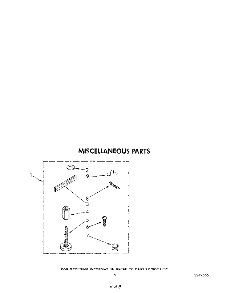 MISCELLANEOUS Diagram and Parts List for KAWE850VAL0  KitchenAid Washer