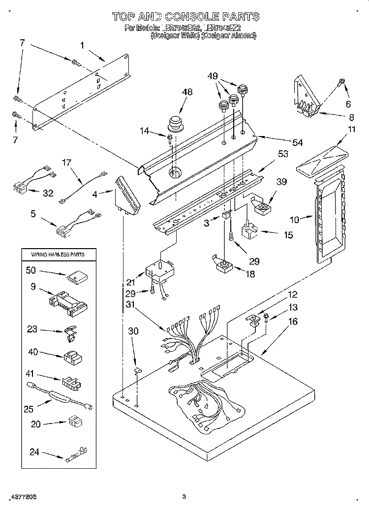 SECTION Diagram and Parts List for LER7646EZ2  Whirlpool Dryer