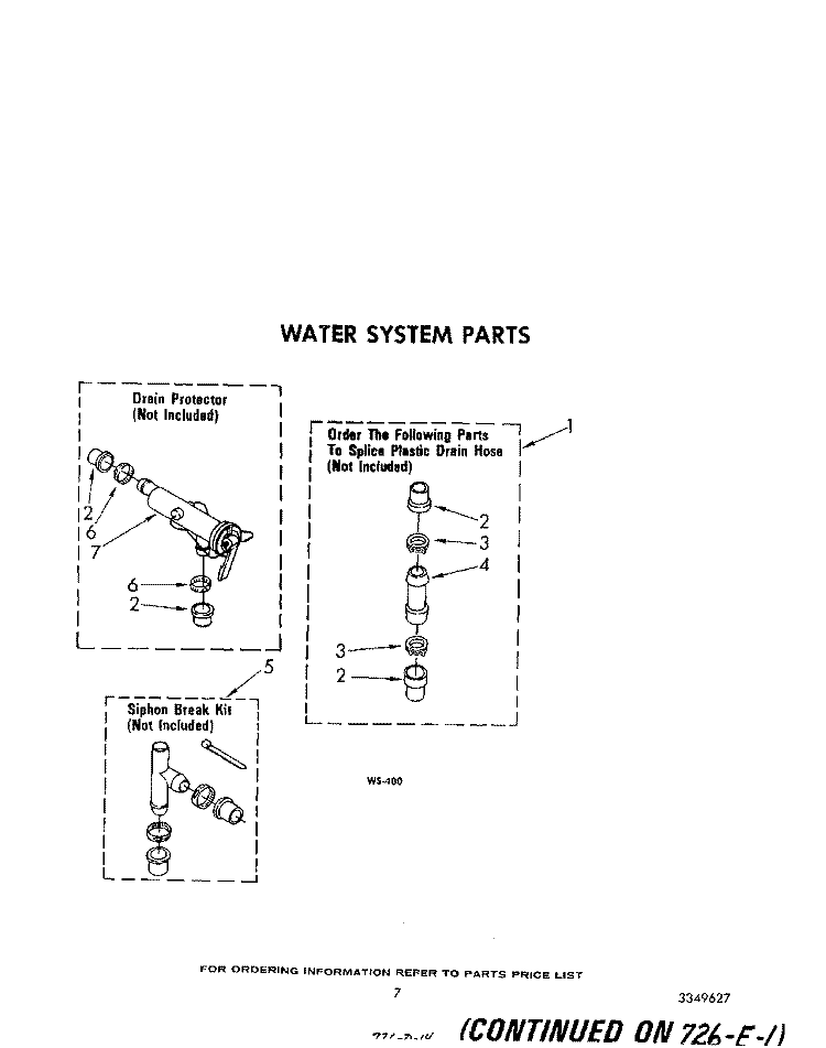 WATER SYSTEM Diagram and Parts List for LA6058XSW1  Whirlpool Washer