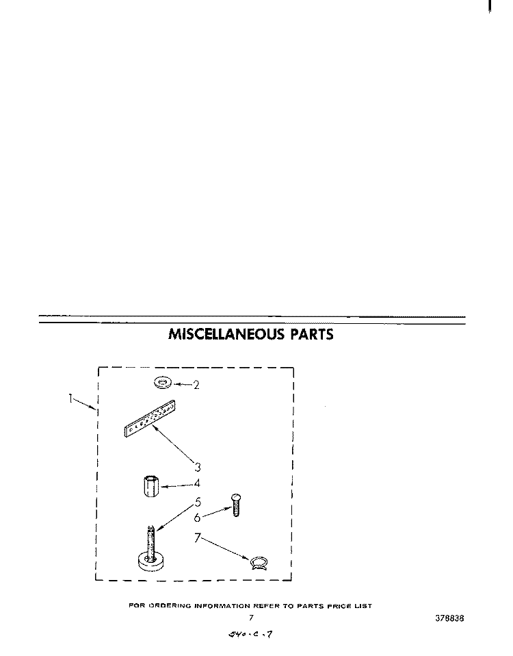MISCELLANEOUS Diagram and Parts List for LA5430XMW2  Whirlpool Washer