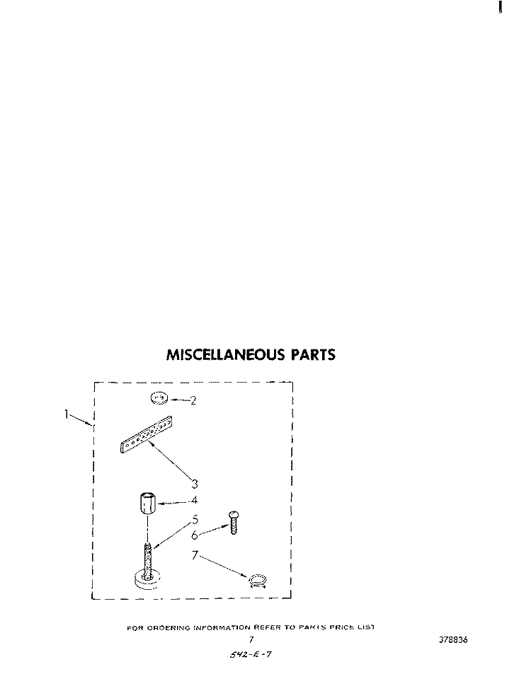 MISCELLANEOUS Diagram and Parts List for LA7400XMW2  Whirlpool Washer