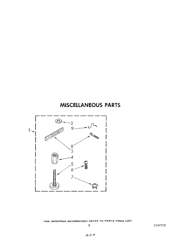 MISCELLANEOUS Diagram and Parts List for KAWE900SWH2  KitchenAid Washer