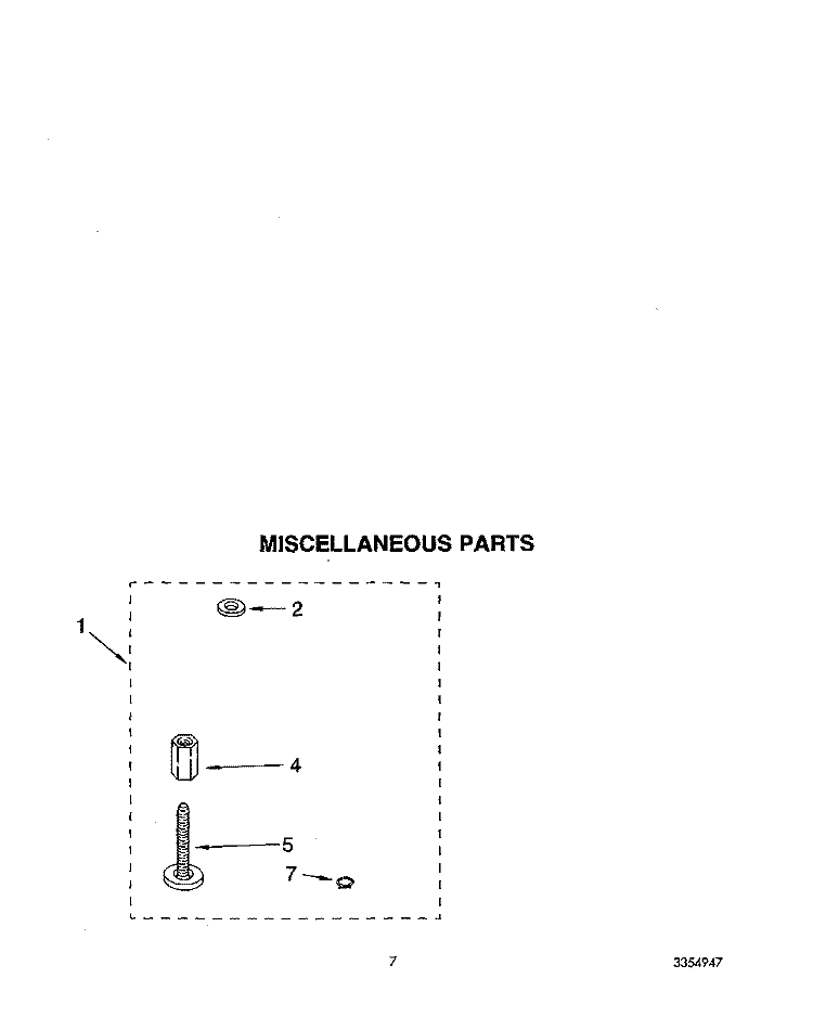 MISCELLANEOUS Diagram and Parts List for LA9320XYW0  Whirlpool Washer