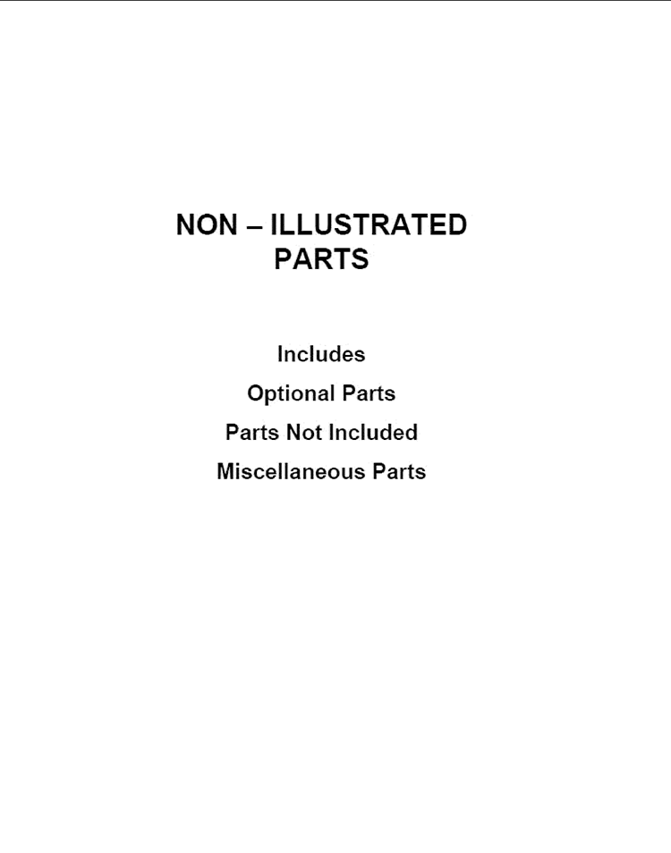 OPTIONAL PARTS (NOT INCLUDED) Diagram and Parts List for WDF530PAYW5  Whirlpool Dishwasher
