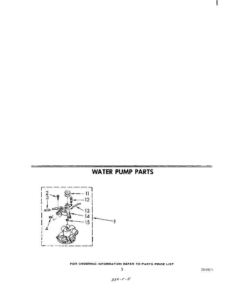WATER PUMP Diagram and Parts List for LA5600XMW0  Whirlpool Washer