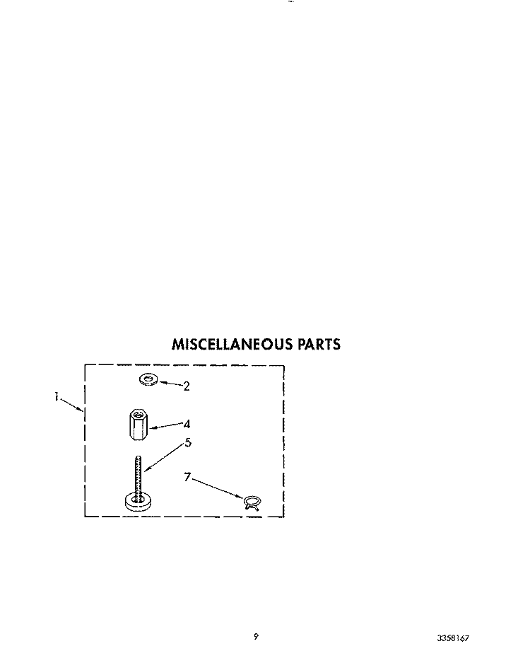 MISCELLANEOUS Diagram and Parts List for KAWE842WAL2  Whirlpool Washer