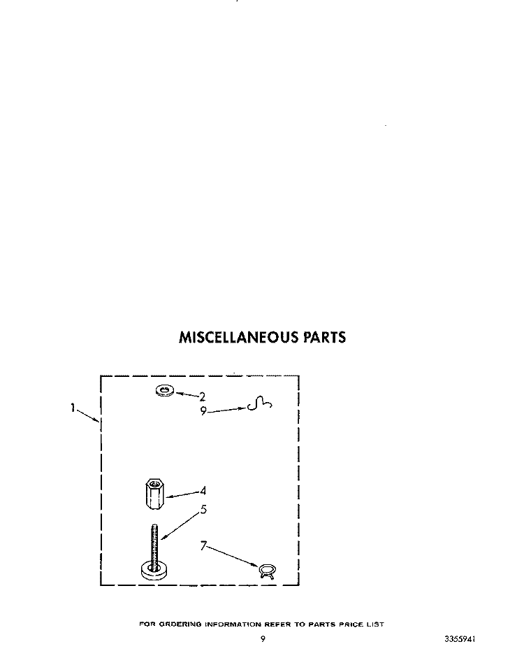 MISCELLANEOUS Diagram and Parts List for KAWE960WAL0  Whirlpool Washer