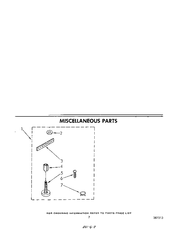 MISCELLANEOUS Diagram and Parts List for LA6300XPW0  Whirlpool Washer