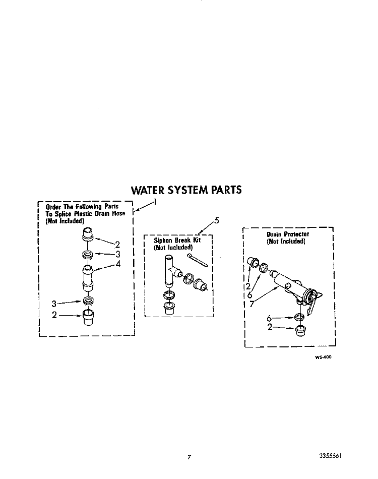 WATER SYSTEM Diagram and Parts List for LA5550XPW8  Whirlpool Washer