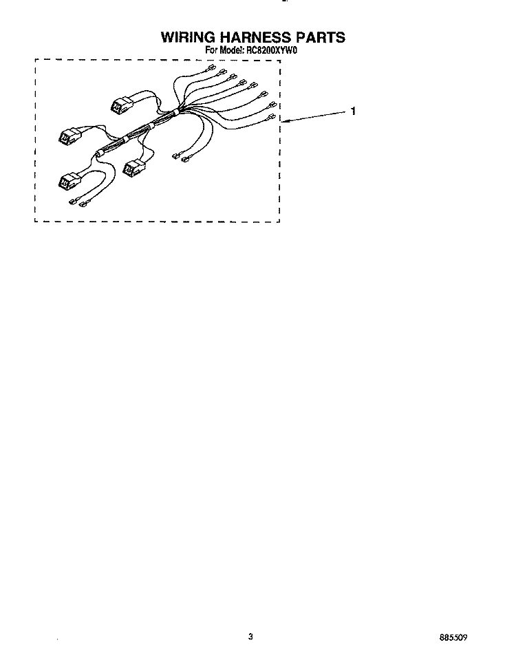 SECTION Diagram and Parts List for RC8200XYH0  Whirlpool Cooktop