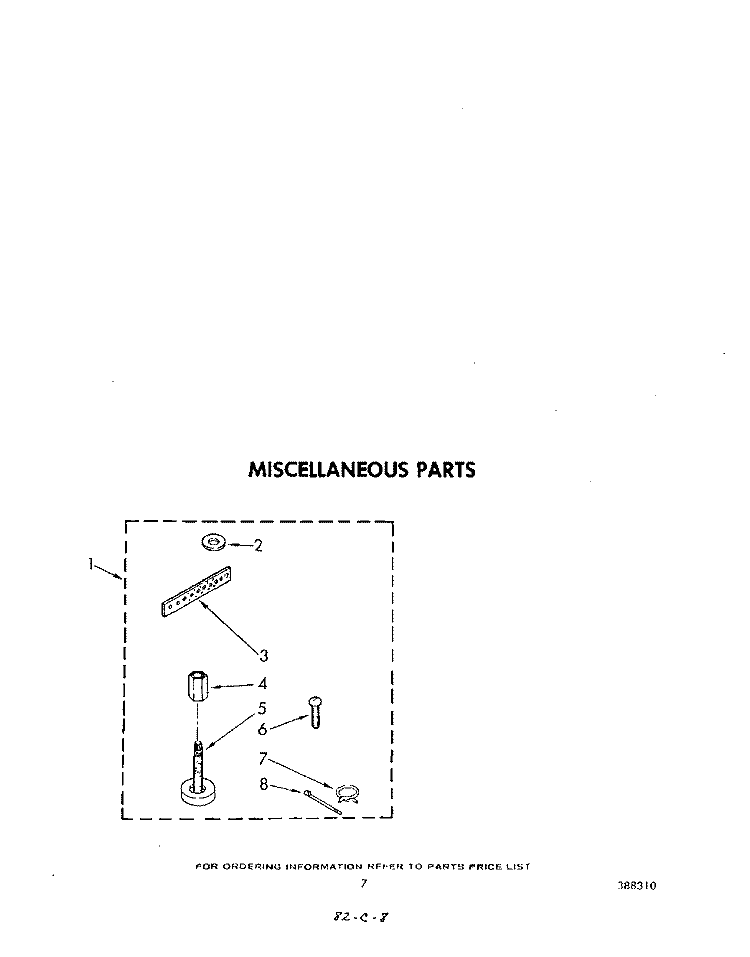MISCELLANEOUS Diagram and Parts List for LA5000XPW4  Whirlpool Washer