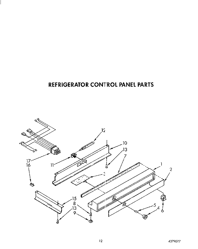 REFRIGERATOR CONTROL Diagram and Parts List for KSSS48DAX01  KitchenAid Refrigerator