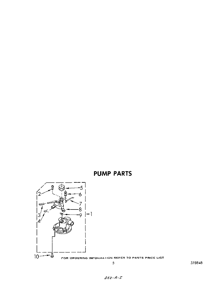 PUMP Diagram and Parts List for LA7800XPW0  Whirlpool Washer