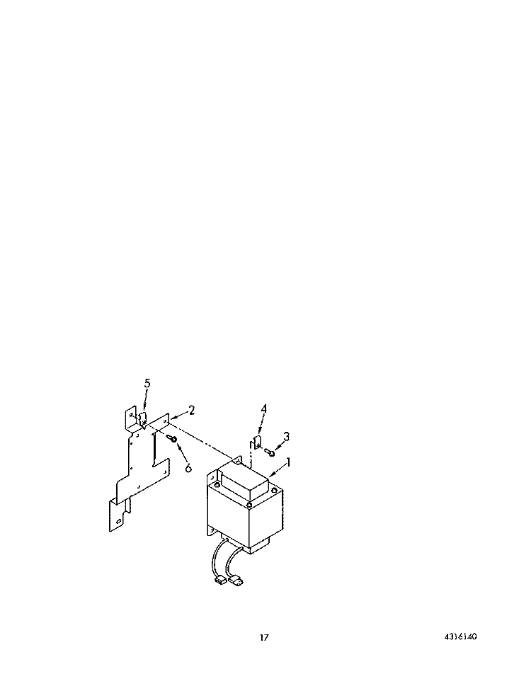 TRANSFORMER Diagram and Parts List for 4ED25DQXVN00  Whirlpool Refrigerator