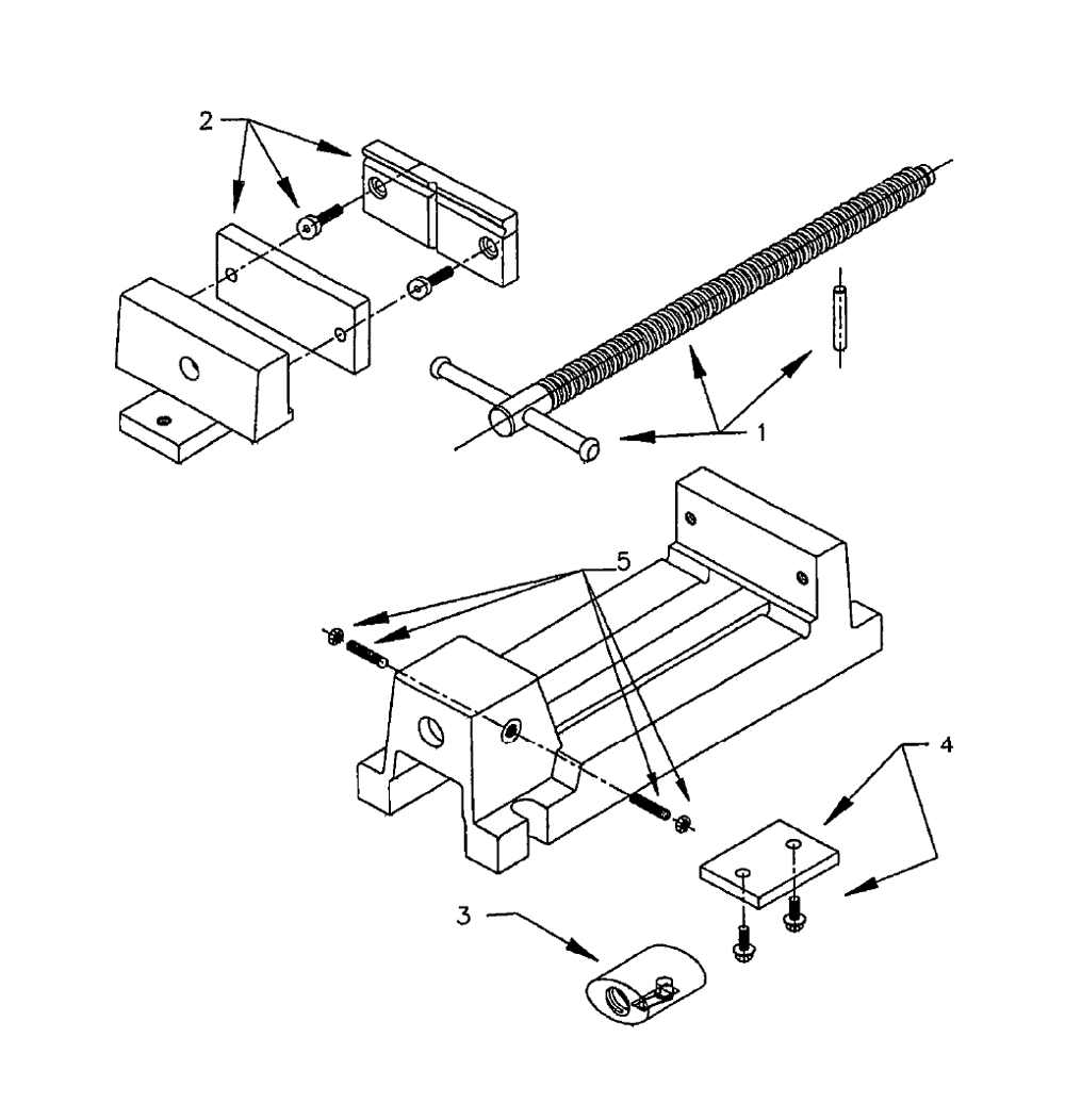 Fig-0 Diagram and Parts List for 1445-A-1999 63242 Wilton Vise