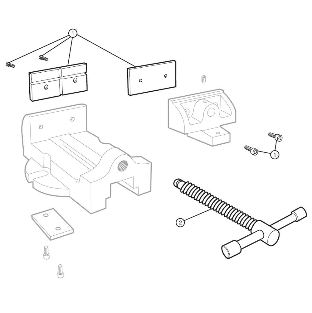 Diagram Diagram and Parts List for MV4 11602 Wilton Vise
