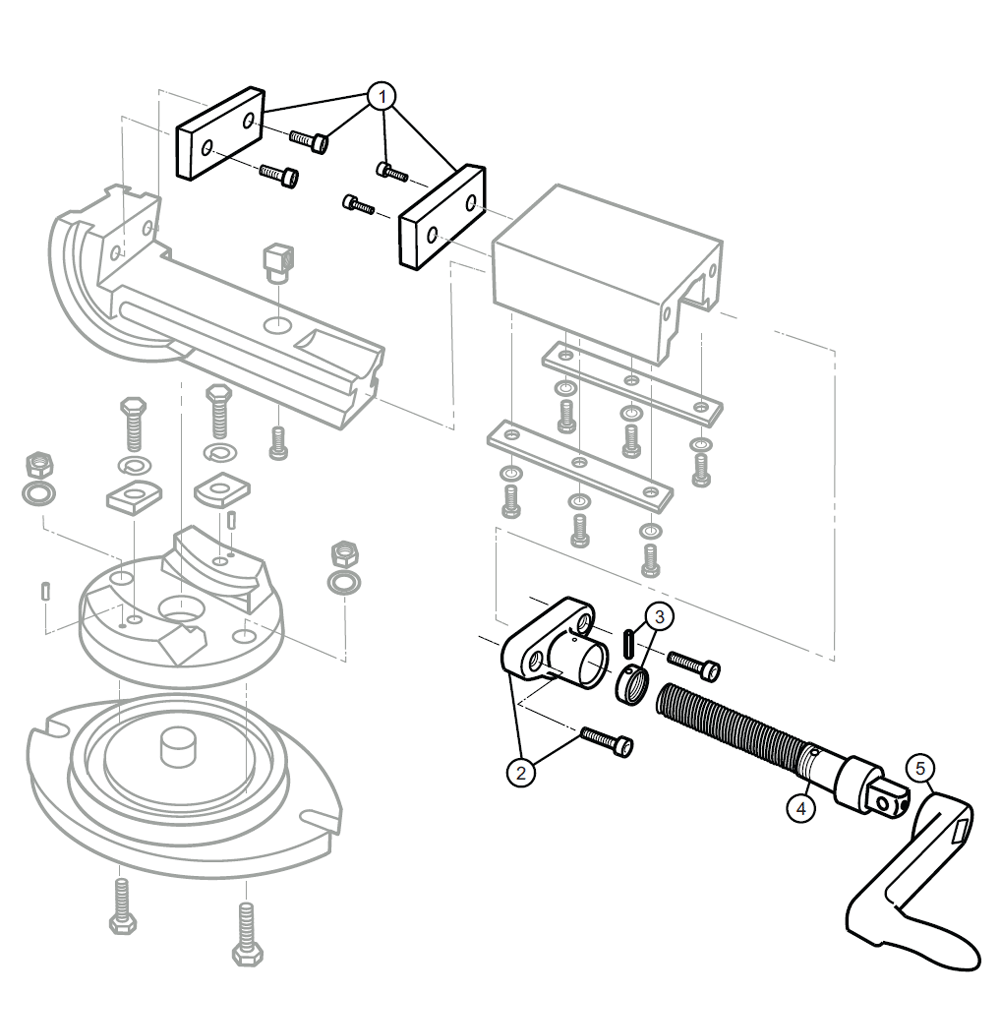 Fig-0 Diagram and Parts List for AMV-SP-50 11703 Wilton Vise