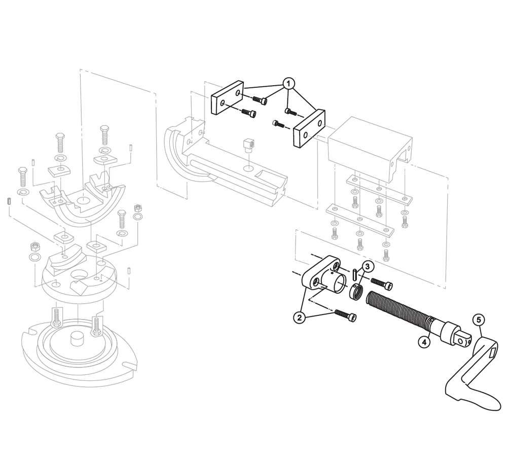 Fig-0 Diagram and Parts List for TLT-SP-50 11700 Wilton Vise