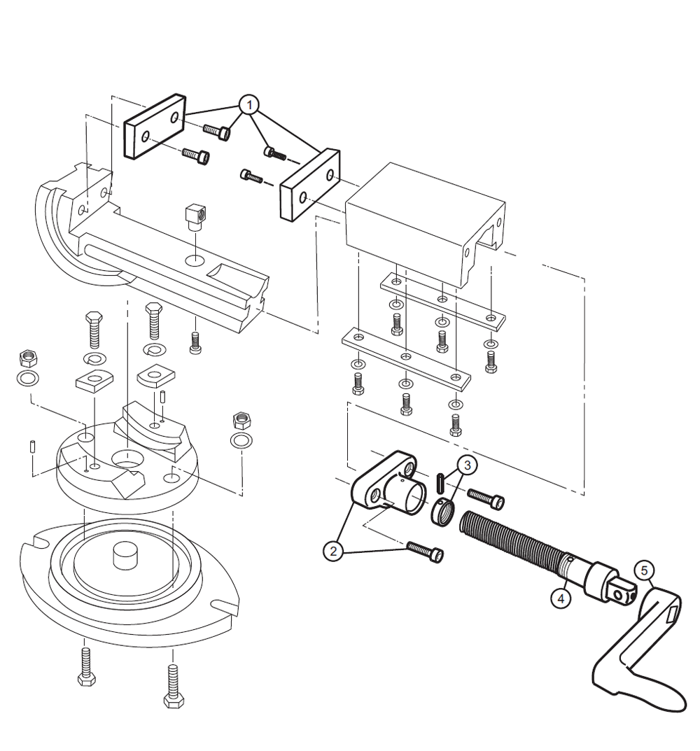 Fig-0 Diagram and Parts List for AMV-SP-75 11704 Wilton Vise