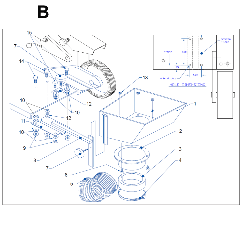 Diagram 2 Diagram and Parts List for 4106  Wilton Grinder
