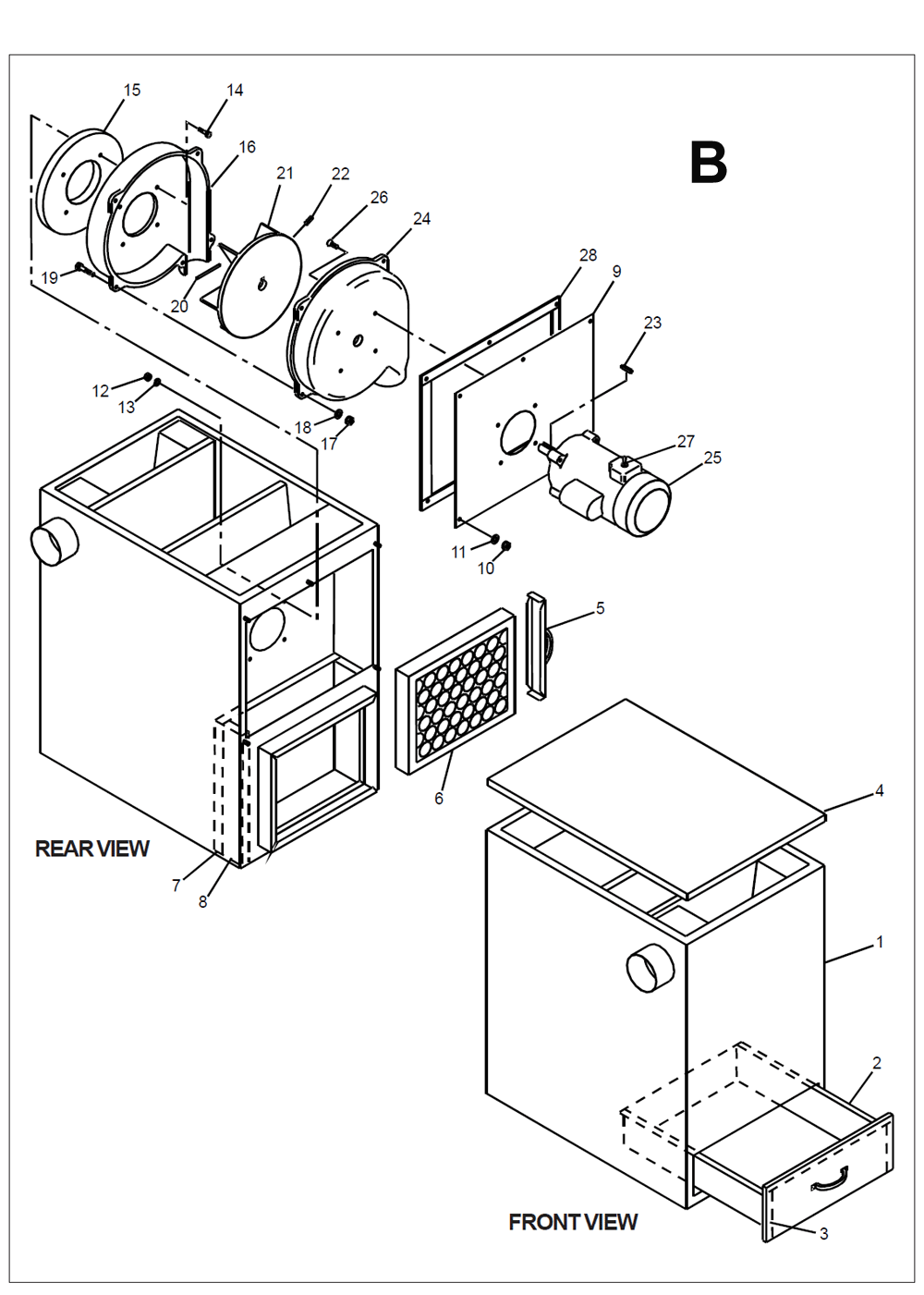 Fig-2 Diagram and Parts List for 4200A  Wilton Sander Polisher