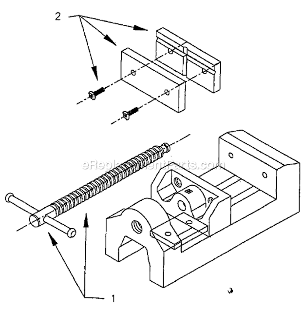 Page A Diagram and Parts List for 30  Wilton Vise