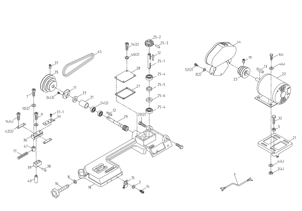 Fig-0 Diagram and Parts List for 3130  Wilton Saw