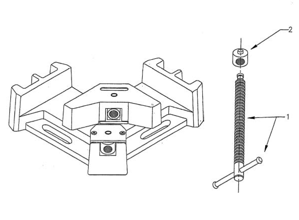 Diagram Diagram and Parts List for AC-325 64000 Wilton Vise