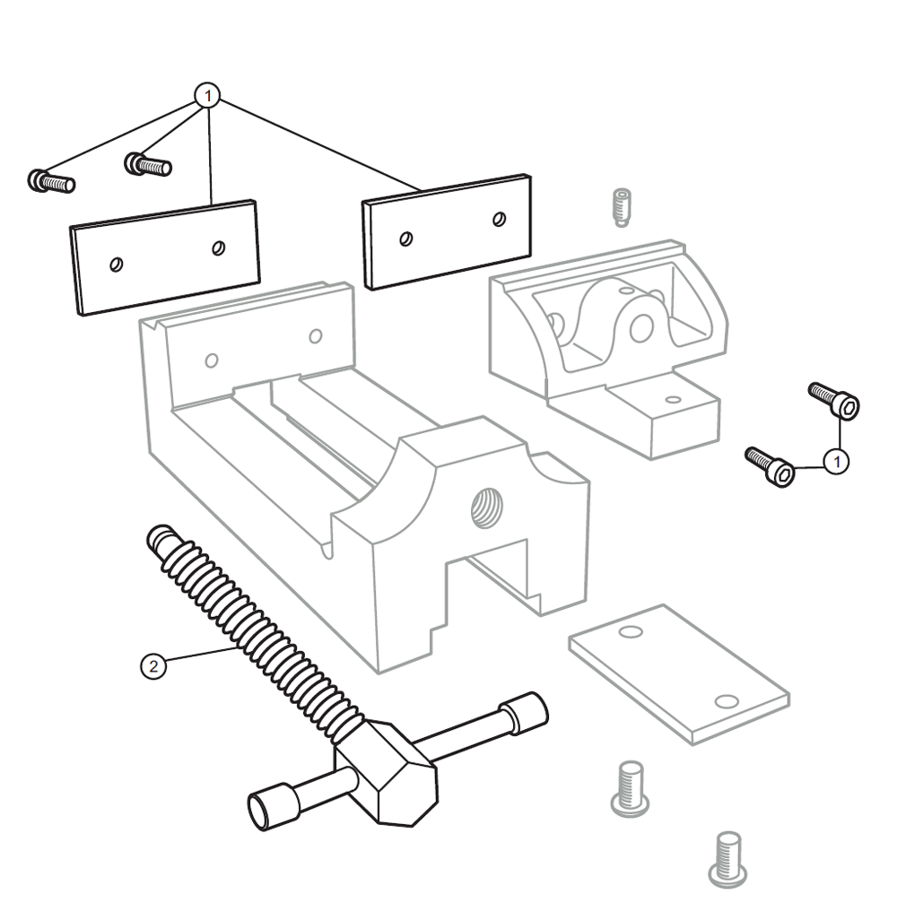Diagram Diagram and Parts List for GR25 11632 Wilton Vise