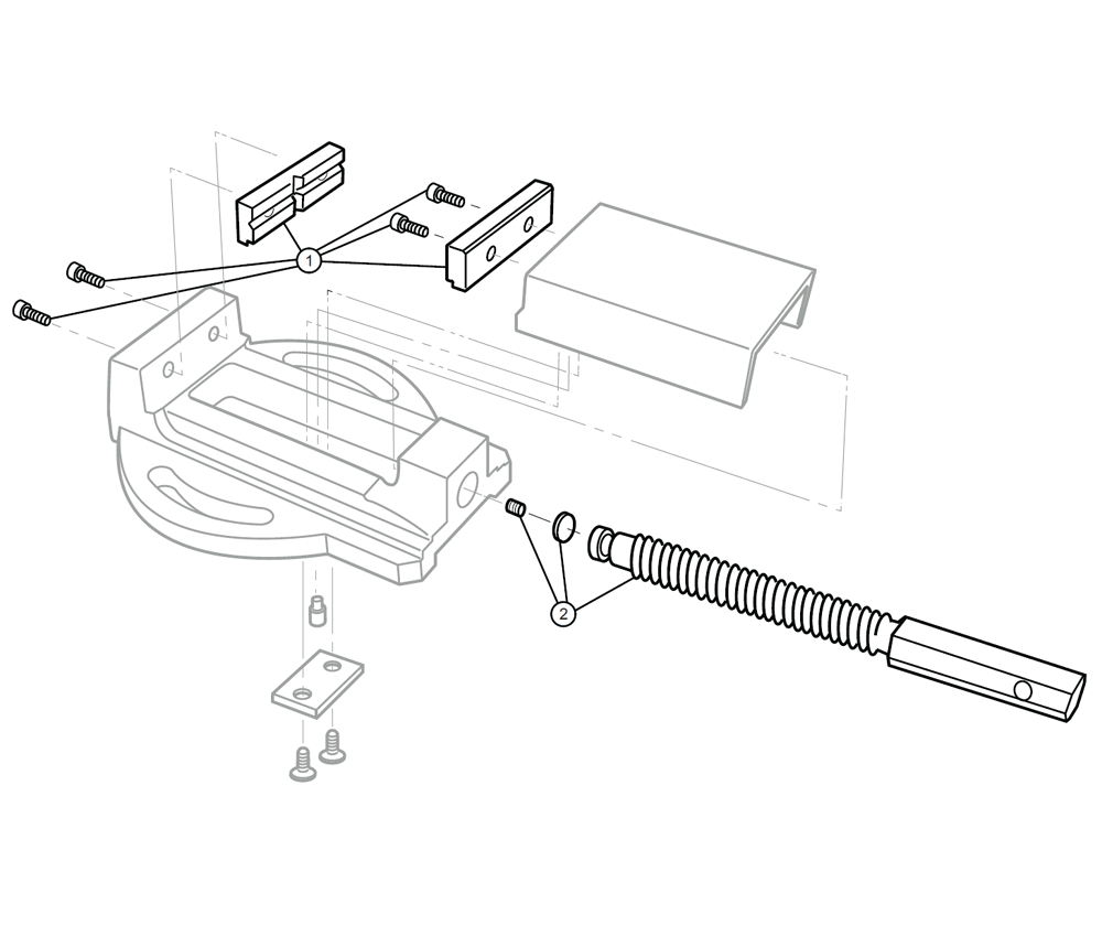 Diagram Diagram and Parts List for DPV-100 11719 Wilton Vise