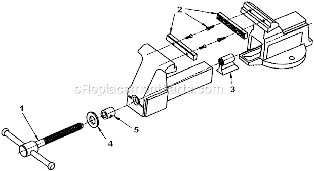 Page A Diagram and Parts List for 503-12M3  Wilton Vise