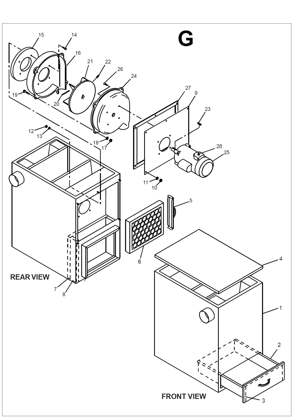 Diagram 7 Diagram and Parts List for 4106  Wilton Grinder