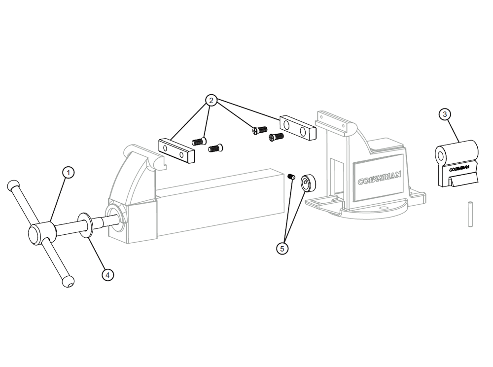 Diagram Diagram and Parts List for 503M3 10101 Wilton Vise