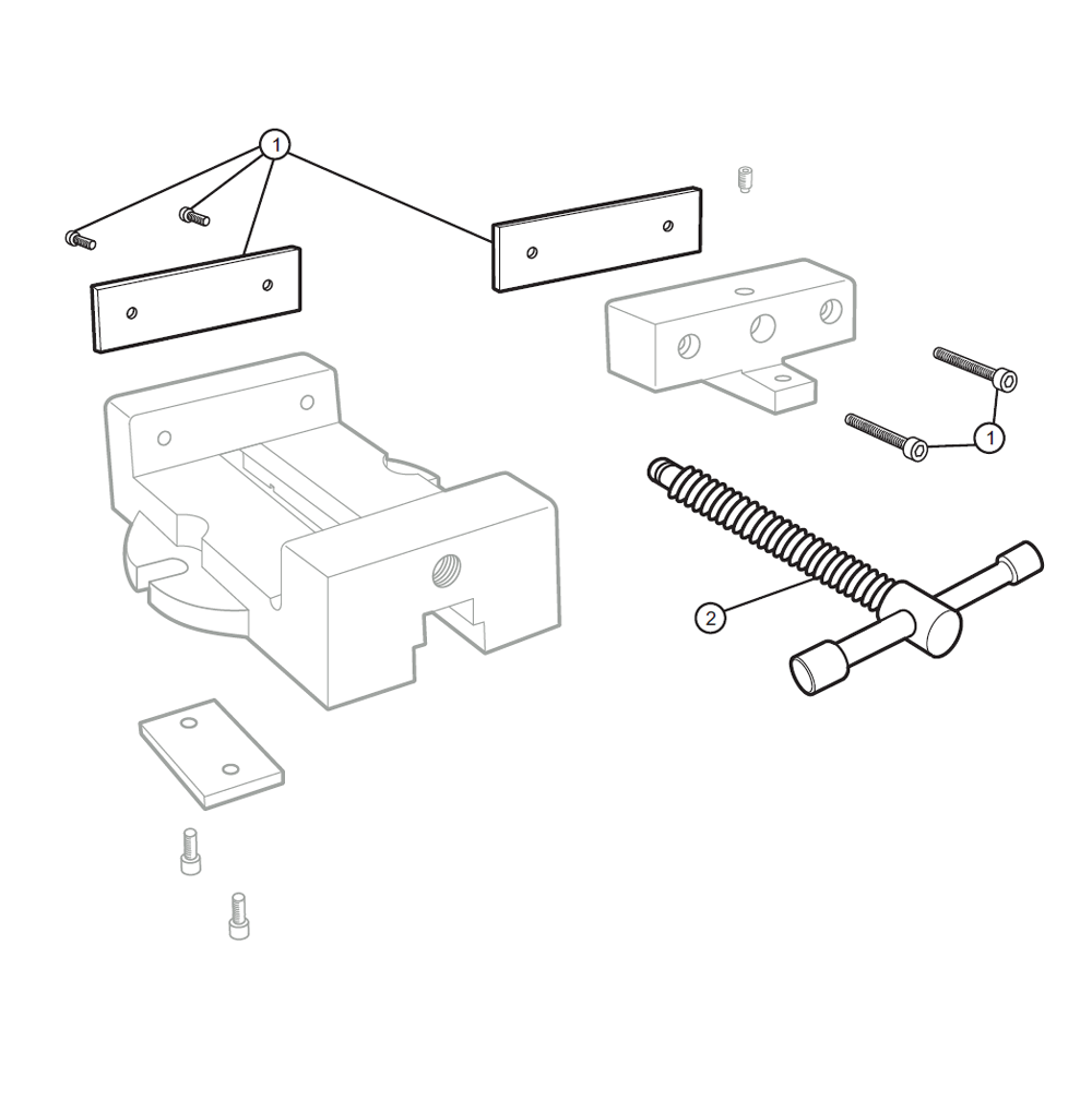 Diagram Diagram and Parts List for ML45 11614 Wilton Vise