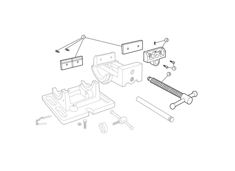 Diagram Diagram and Parts List for CR3  Wilton Vise