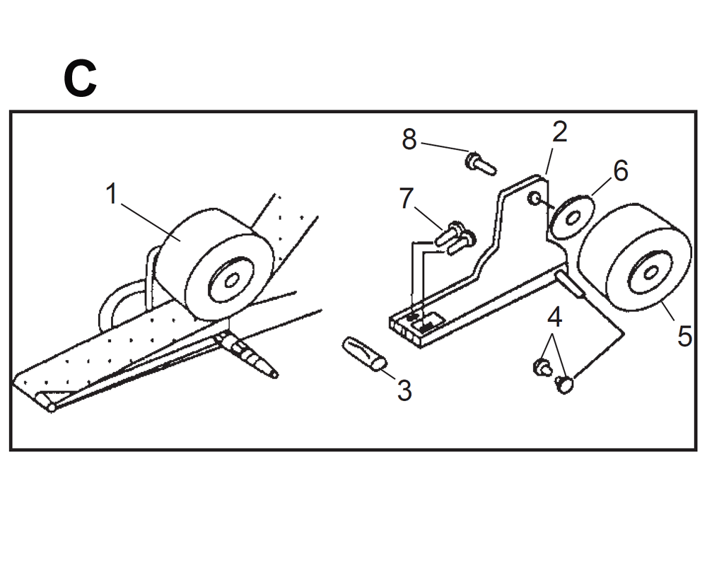 Diagram 3 Diagram and Parts List for 4106  Wilton Grinder