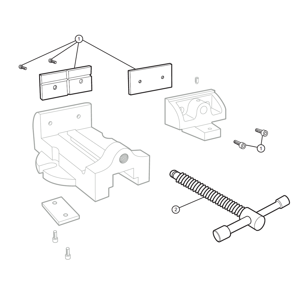 Diagram Diagram and Parts List for MV6 11604 Wilton Vise