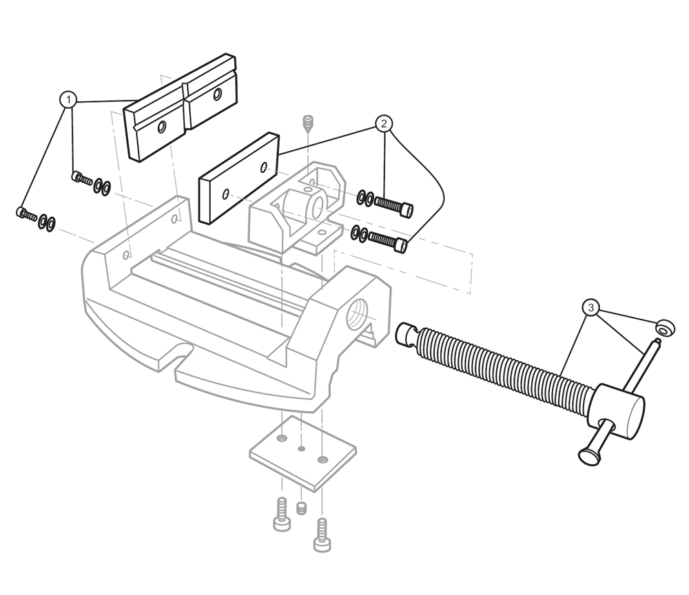 Fig-0 Diagram and Parts List for 1360 63240 Wilton Vise