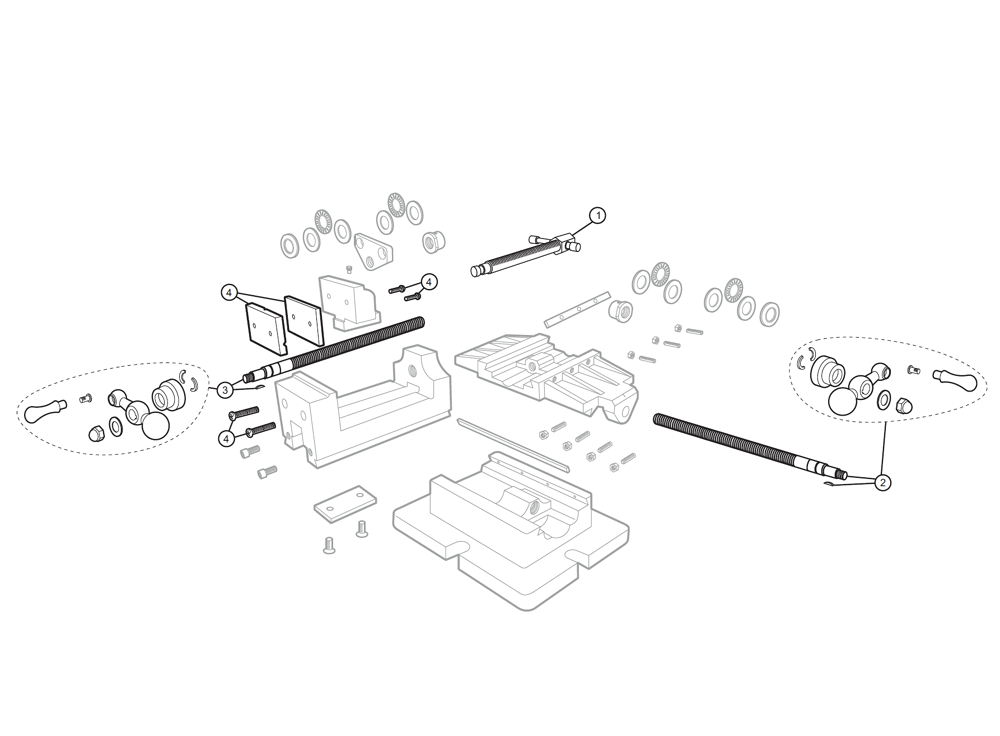 Diagram Diagram and Parts List for DPX3 11688 Wilton Vise