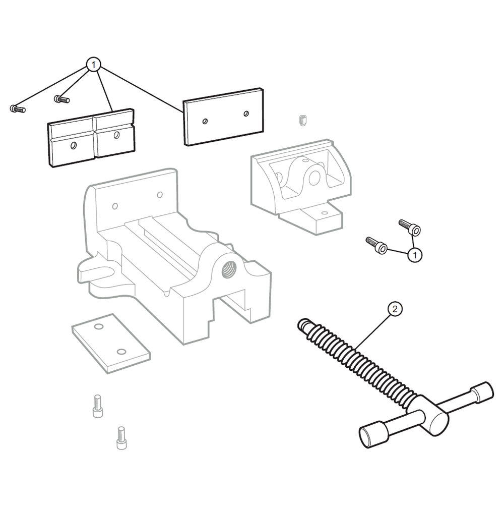 Diagram Diagram and Parts List for DGP33 11683 Wilton Vise