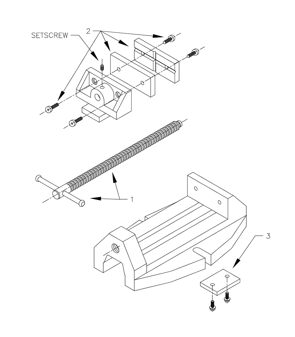 Fig-0 Diagram and Parts List for 1335-A-1999 63238 Wilton Vise
