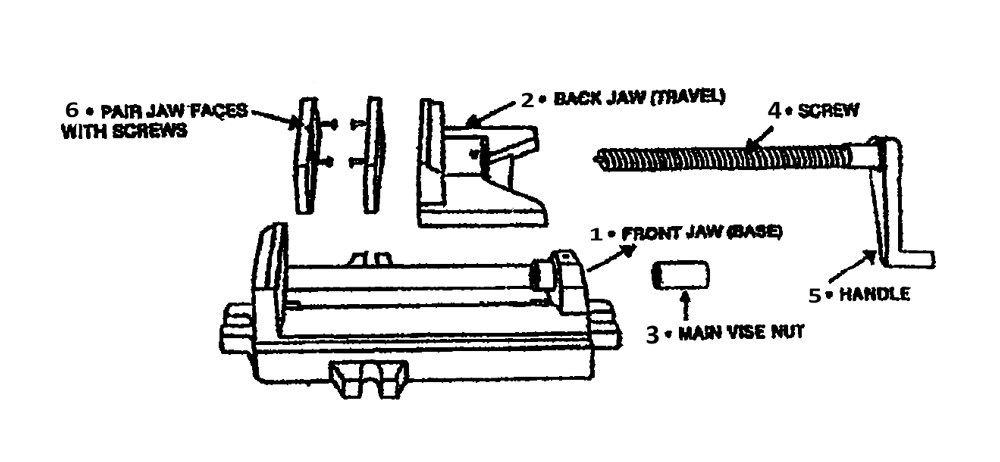 Diagram Diagram and Parts List for 1515  Wilton Vise