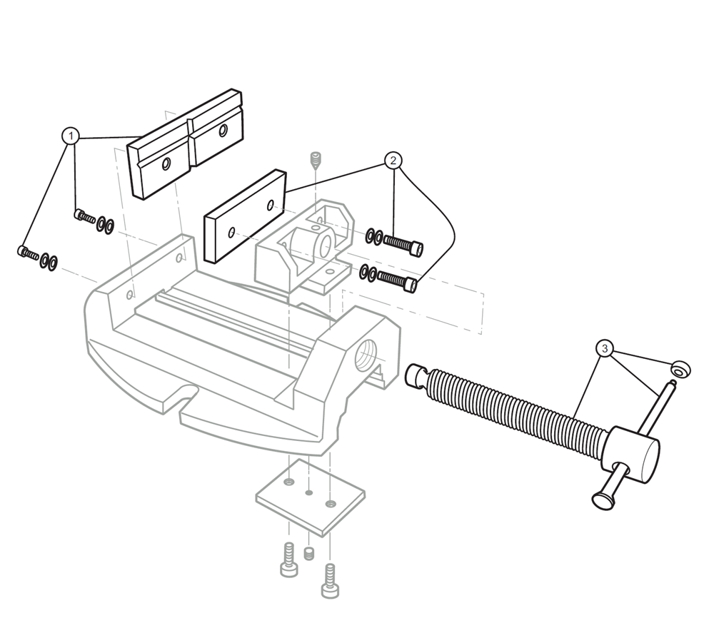 Fig-0 Diagram and Parts List for 1345 63239 Wilton Vise