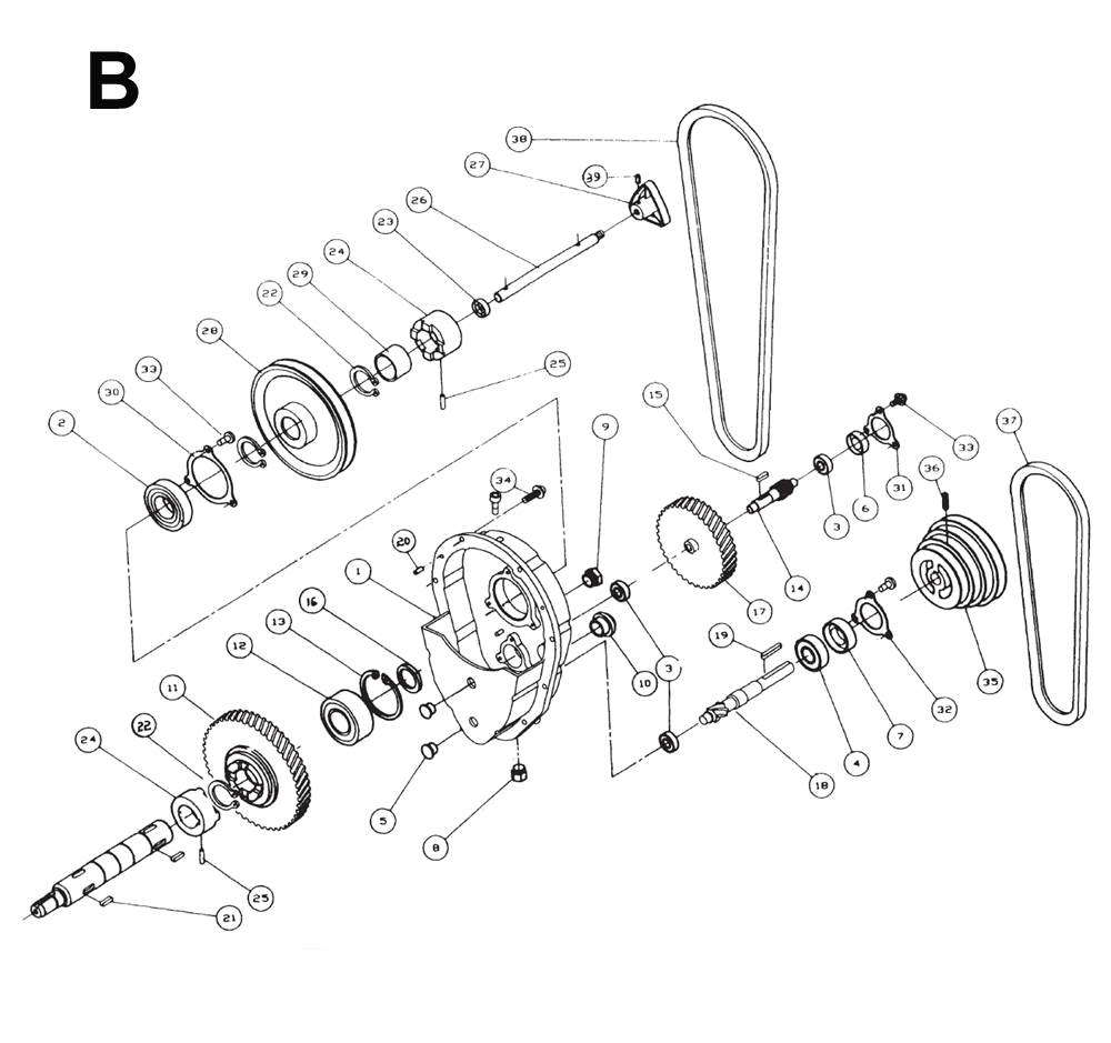 Fig-2 Diagram and Parts List for 8203  Wilton Saw