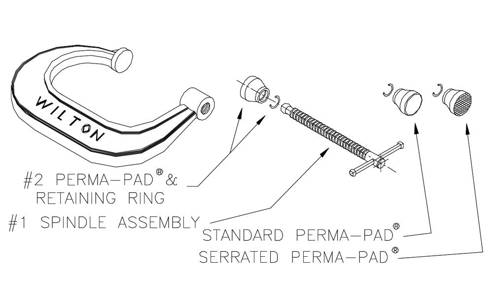 Diagram Diagram and Parts List for 802 14714 Wilton Vise