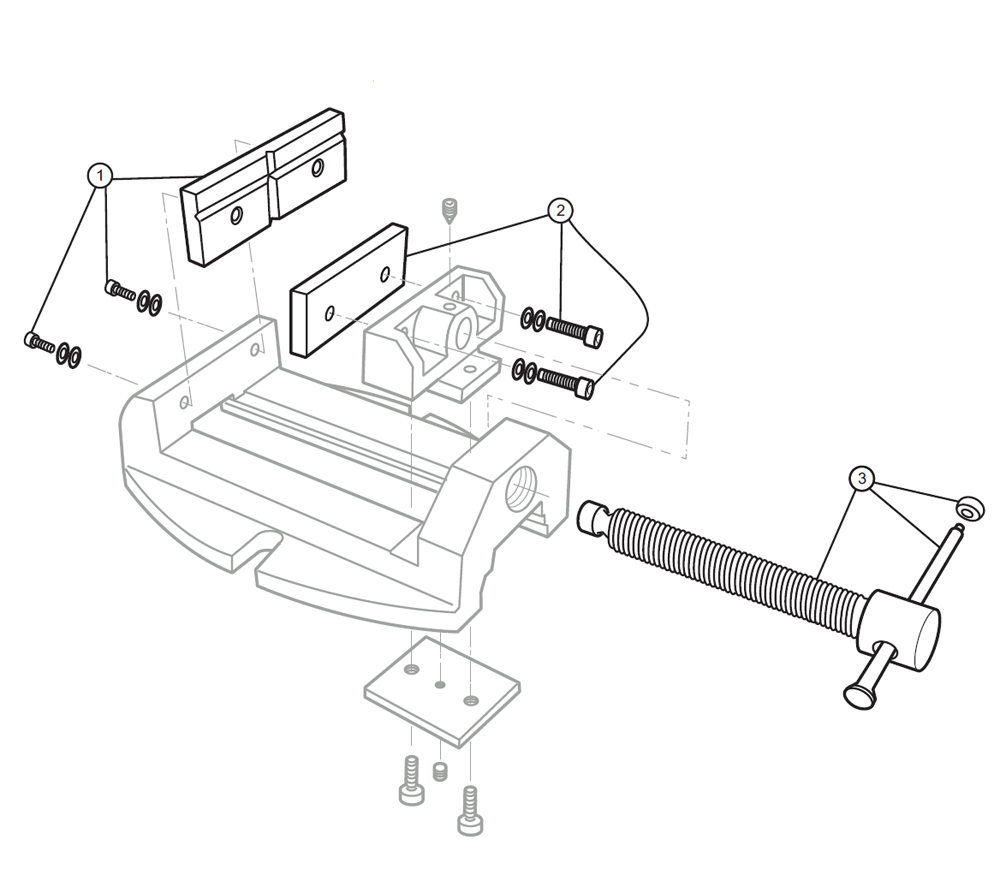 Fig-0 Diagram and Parts List for 1335 63238 Wilton Vise