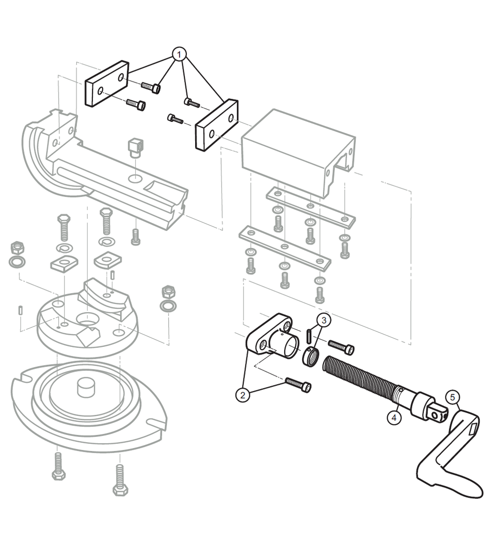 Fig-0 Diagram and Parts List for AMV-SP-150 11707 Wilton Vise