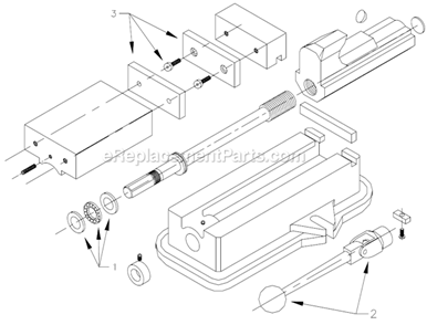 Page A Diagram and Parts List for 1250N  Wilton Vise