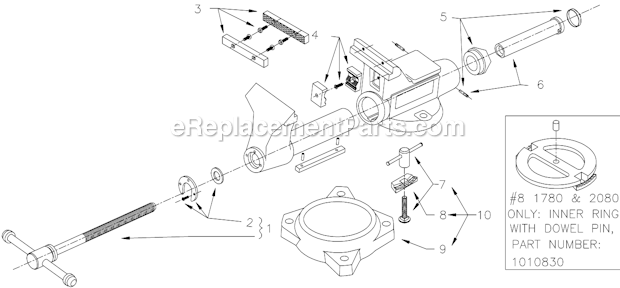 Part Location Diagram of WL9-1010840 Wilton OUTER RING - TEXT